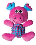 kong weave knot pig medium dog toy